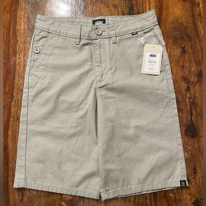 Vans Orderly Boys Steeple Grey Shorts Size 12 New with tags